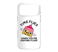 Custodia per iPhone 17 Pro Max Il tempo vola quando hai Flan Food Pun