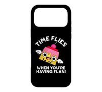 Custodia per iPhone 17 Pro Max Il tempo vola quando hai Flan Food Pun