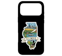 Custodia per iPhone 17 Pro Max Illinois Vintage Skyline di Chicago e Orgoglio dell'Illinois