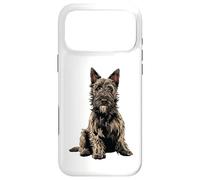 Custodia per iPhone 17 Pro Max Illustrazione del cane Picard Berger grigio