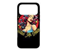 Custodia per iPhone 17 Pro Max Illustrazione delle stelle della donna pinup retrò selvaggio come diavolo