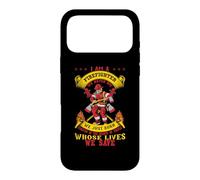 Custodia per iPhone 17 Pro Max I'm A Firefighter We Never Die Funny Fireman Firefighters