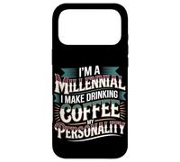 Custodia per iPhone 17 Pro Max I'm A Millennial Coffee Is My Personality -