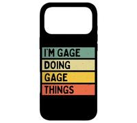 Custodia per iPhone 17 Pro Max I'm Gage Doing Gage Things Divertente Citazione Personalizzata