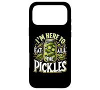 Custodia per iPhone 17 Pro Max Im Here to Eat all the Pickles Shirt Cetriolo Pickle Jar