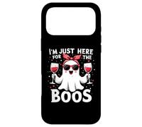Custodia per iPhone 17 Pro Max I'm Just Here For The Boos Carino Halloween Donna Ghost