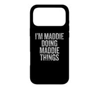 Custodia per iPhone 17 Pro Max I'm Maddie Doing Maddie Things Funny Vintage