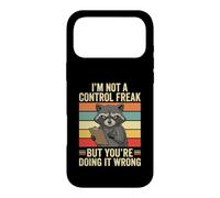 Custodia per iPhone 17 Pro Max I'm Not A Control Freak Raccoon Fun Facing It Wrong Sarcastico
