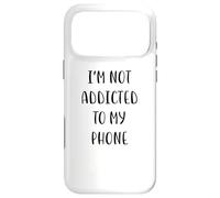Custodia per iPhone 17 Pro Max I'm not addicted to my phone Idea divertente White Lie Party