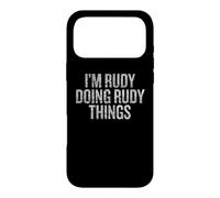 Custodia per iPhone 17 Pro Max I'm Rudy Doing Rudy Things Funny Vintage