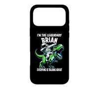 Custodia per iPhone 17 Pro Max I'm The Legendary Brian Divertente Astronauta Dinosauro Cartoon