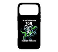 Custodia per iPhone 17 Pro Max I'm The Legendary Tom Divertente Astronauta Dinosauro Cartoon