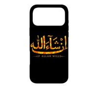 Custodia per iPhone 17 Pro Max In Sha Allah Se Allah vuole Corano Islam Calligrafia Musulmano