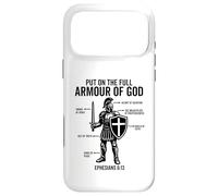 Custodia per iPhone 17 Pro Max indossare tutta l'armatura di dio cristiano Fede bibbia Credente
