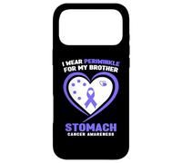 Custodia per iPhone 17 Pro Max Indosso pervinca per la consapevolezza del cancro allo stomaco di mio fratello
