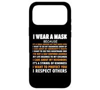 Custodia per iPhone 17 Pro Max Indosso una maschera perché rispetto gli altri, consapevolezza sociale