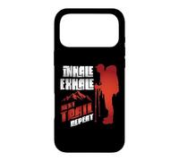 Custodia per iPhone 17 Pro Max Inhale Exhale Next Trail Repeat Amante delle escursioni