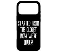 Custodia per iPhone 17 Pro Max Iniziato Dall"armadio ora siamo queer divertente uscendo gay