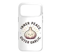 Custodia per iPhone 17 Pro Max Inner Peace Outer Aglio Divertente Amante Dell'aglio