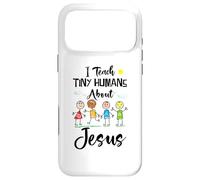 Custodia per iPhone 17 Pro Max Insegno piccoli esseri umani sull'insegnante di scuola domenicale di Gesù