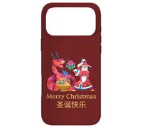 Custodia per iPhone 17 Pro Max Intercultural Christmas Illustration Kung Fu Dragon