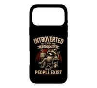 Custodia per iPhone 17 Pro Max Introverso ma disposto a discutere perché le persone esistono divertenti