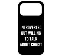 Custodia per iPhone 17 Pro Max Introverso ma disposto a parlare di Cristo Cure Christian