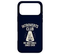Custodia per iPhone 17 Pro Max Introverts Club Nessun incontro da sempre divertente solitudine