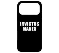 Custodia per iPhone 17 Pro Max Invictus Maneo - significato in latino "I Remain Unvanquished"