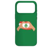 Custodia per iPhone 17 Pro Max Io cuore Libano, bandiera del Libano, bandiera patriottica libanese