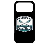 Custodia per iPhone 17 Pro Max Io d Rather Be Rowing Crew Team Row Lover Atleta Citazione Joke