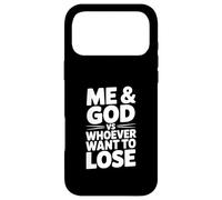 Custodia per iPhone 17 Pro Max Io e Dio contro chi vuole perdere motivazionale