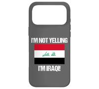 Custodia per iPhone 17 Pro Max Io non sto urlando bandiera irachena Iraq