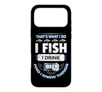 Custodia per iPhone 17 Pro Max Io Pesco, Bevo Birra e So Cose Divertenti Pescando Vintage