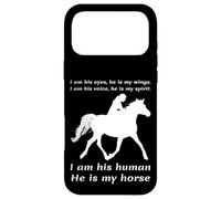 Custodia per iPhone 17 Pro Max Io sono i suoi occhi Lui è le mie ali Sono il suo umano Lui è il mio cavallo