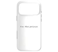 Custodia per iPhone 17 Pro Max Io sono il principe in nero caratteri