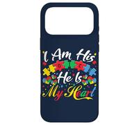 Custodia per iPhone 17 Pro Max Io sono la sua voce Lui è il mio cuore Puzzle d'amore Consapevolezza dell'autismo