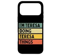 Custodia per iPhone 17 Pro Max Io sono Teresa Doing Teresa Things Divertente Citazione Personalizzata