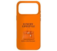 Custodia per iPhone 17 Pro Max iPhone cover Luxury Vibes Only - Hermès Mood