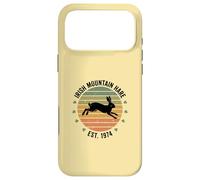 Custodia per iPhone 17 Pro Max Irish Mountain Hare, arte retrò a forma di trifoglio per San Patrizio