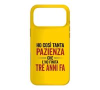 Custodia per iPhone 17 Pro Max Ironica e divertente. Ho finito la pazienza stampa nera