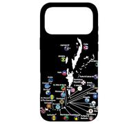 Custodia per iPhone 17 Pro Max Isole dei Caraibi Bandiere & mappa, Vacanze al mare caraibico