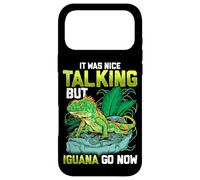 Custodia per iPhone 17 Pro Max It Was Nice Talking but Iguana Go Now Iguana Funny Pun