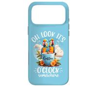 Custodia per iPhone 17 Pro Max It's 5 OClock Somewhere Drinking Parrot Coffee O Clock Time