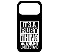 Custodia per iPhone 17 Pro Max It's A Ruby Thing You Wouldn't Understand - First Name