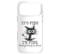 Custodia per iPhone 17 Pro Max Its Fine I'm Fine Everything is Fine Funny Cat Dad Cat Mom