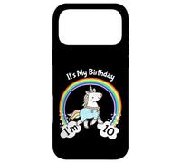 Custodia per iPhone 17 Pro Max It's My 10th Birthday Cute Unicorn 10 Year Old Girls