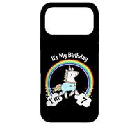 Custodia per iPhone 17 Pro Max It's My 7th Cute Unicorn 7 Year Old Girls