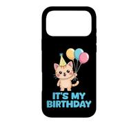 Custodia per iPhone 17 Pro Max It's My Birthday Kawaii Cat