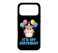 Custodia per iPhone 17 Pro Max It's My Birthday Kawaii Hamster